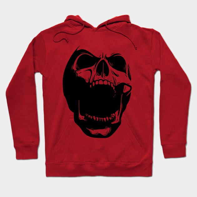 Fury Skull (white) Hoodie by zoneo